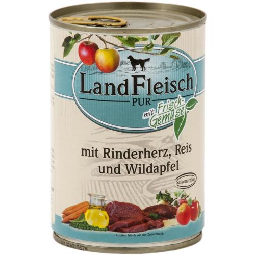 Landfleisch Rinderherz & Wildapfel