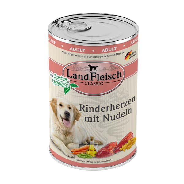 Landfleisch Rinderherz & Nudeln