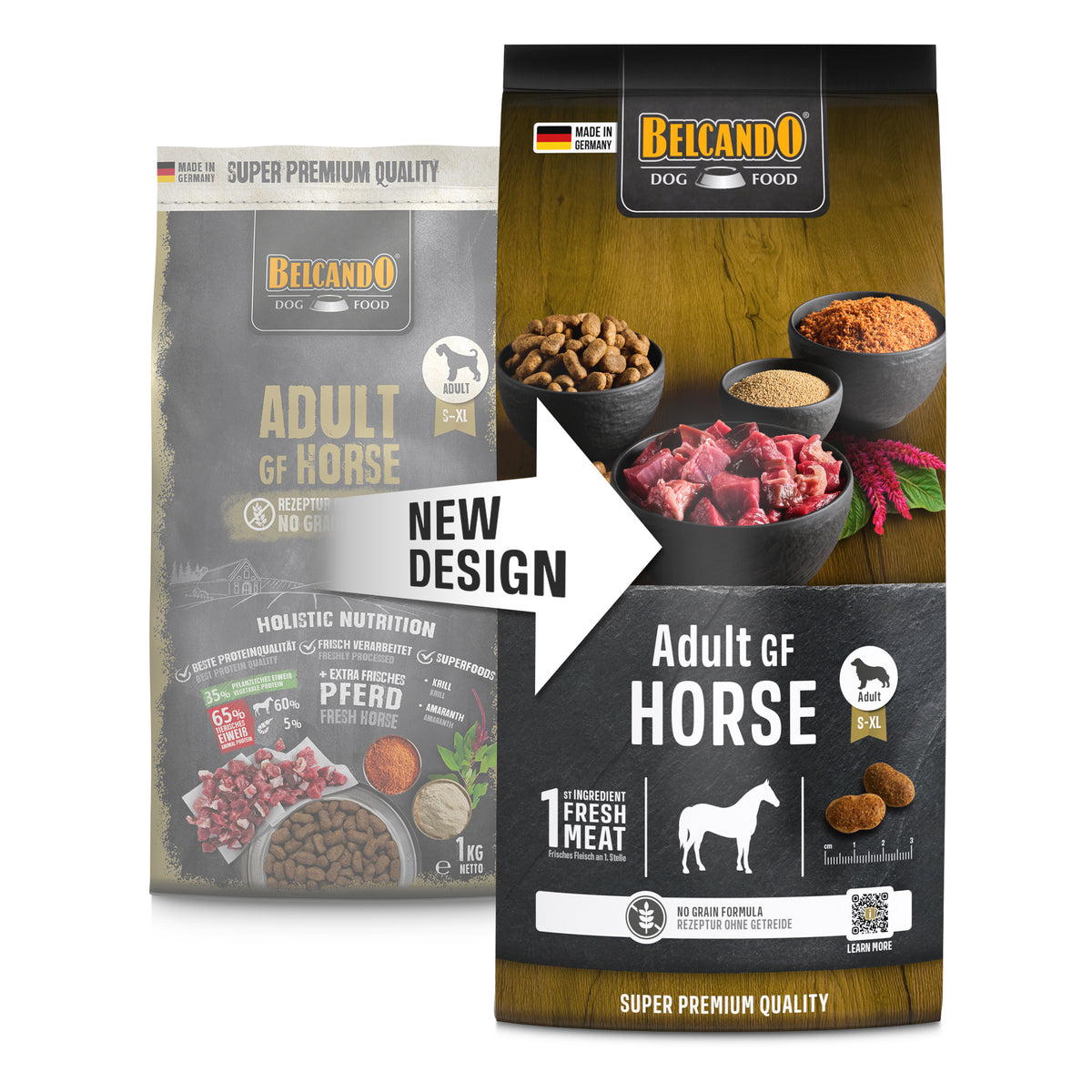 Belcando Belcando Adult GF Horse - Getreidefreies Trockenfutter für Hunde, Trockenfutter für: Hunde
