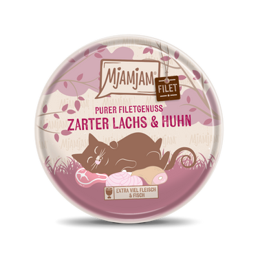 MjAMjAM Purer Filetgenuss - zarter Lachs & Huhn 16x80g