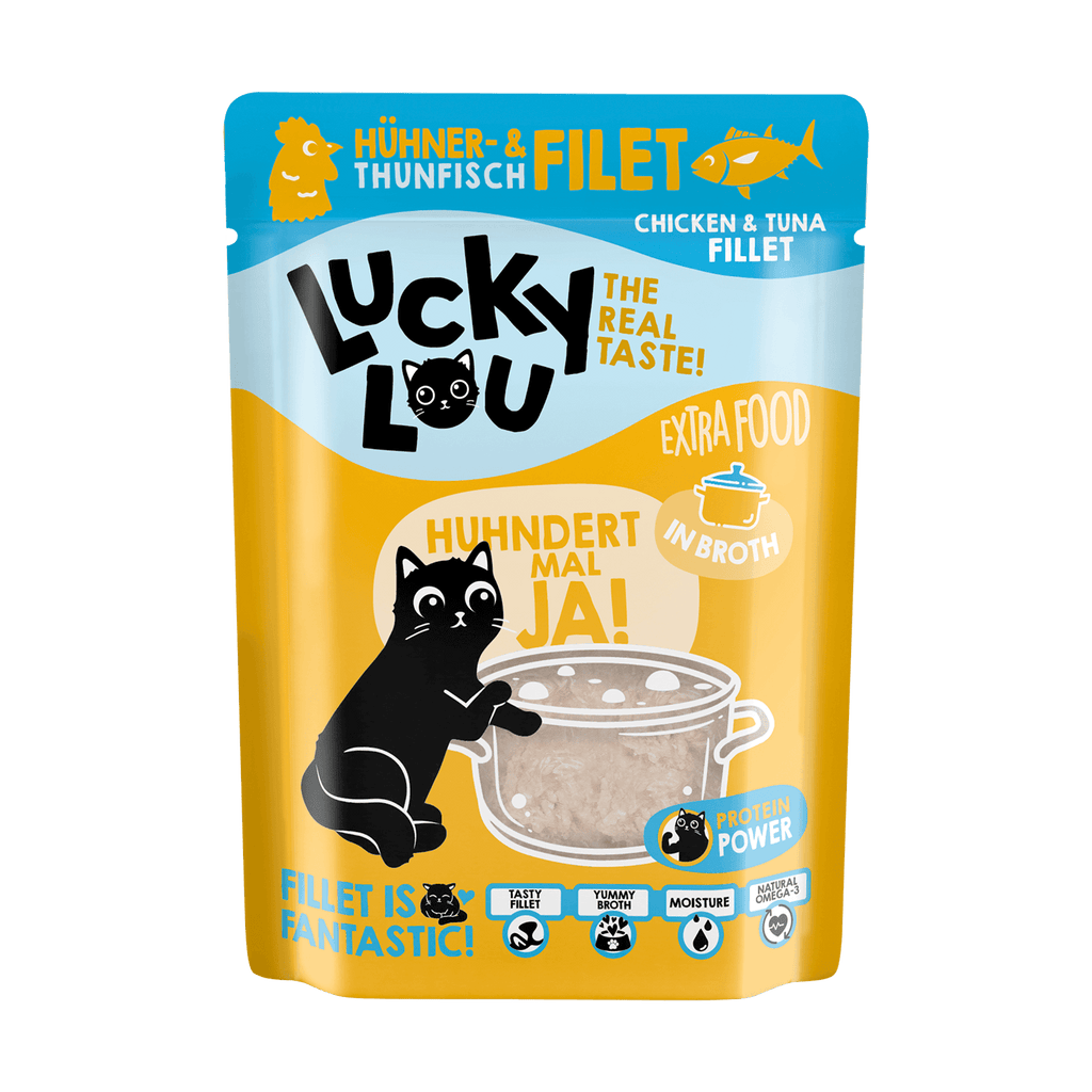 Lucky Lou Extrafood Hühner- & Thunfischfilet in Sud