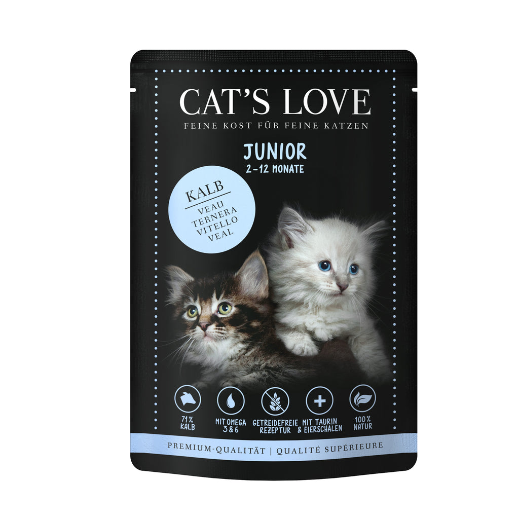 CAT'S LOVE Junior Kalb, 12x 85 g