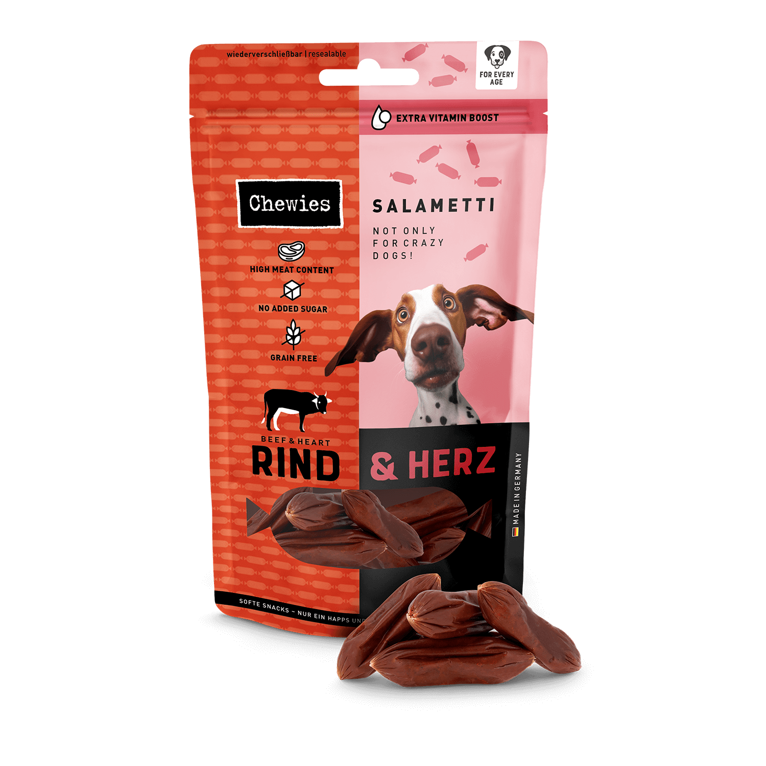 Chewies Trainingssnacks Voor Honden – Maxi Lam, 200g, Suikervrij, Veel Vlees, Ideaal Voor Puppy’s En Seniors