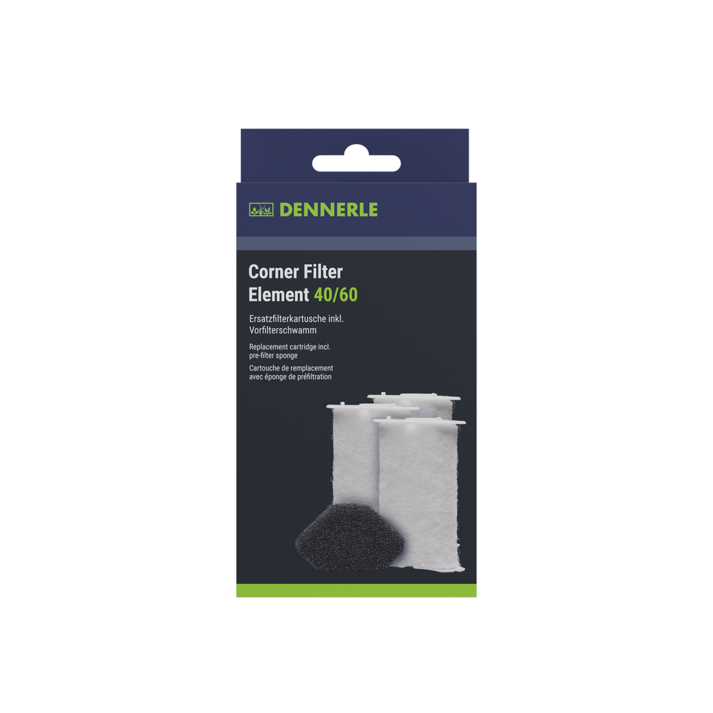 Dennerle Corner Filter Element 40/60, 3er-Pack