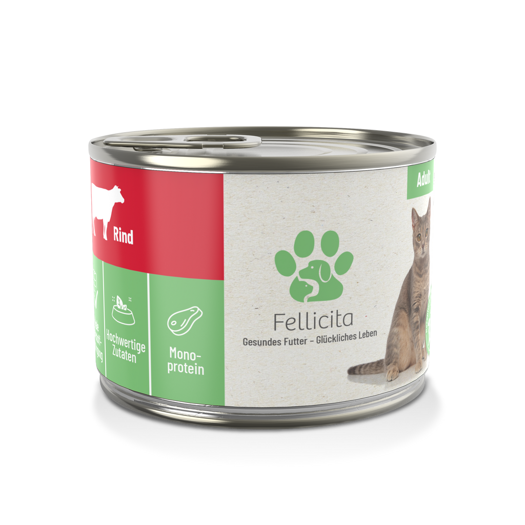 Fellicita Cat Nassfutter Rind pur