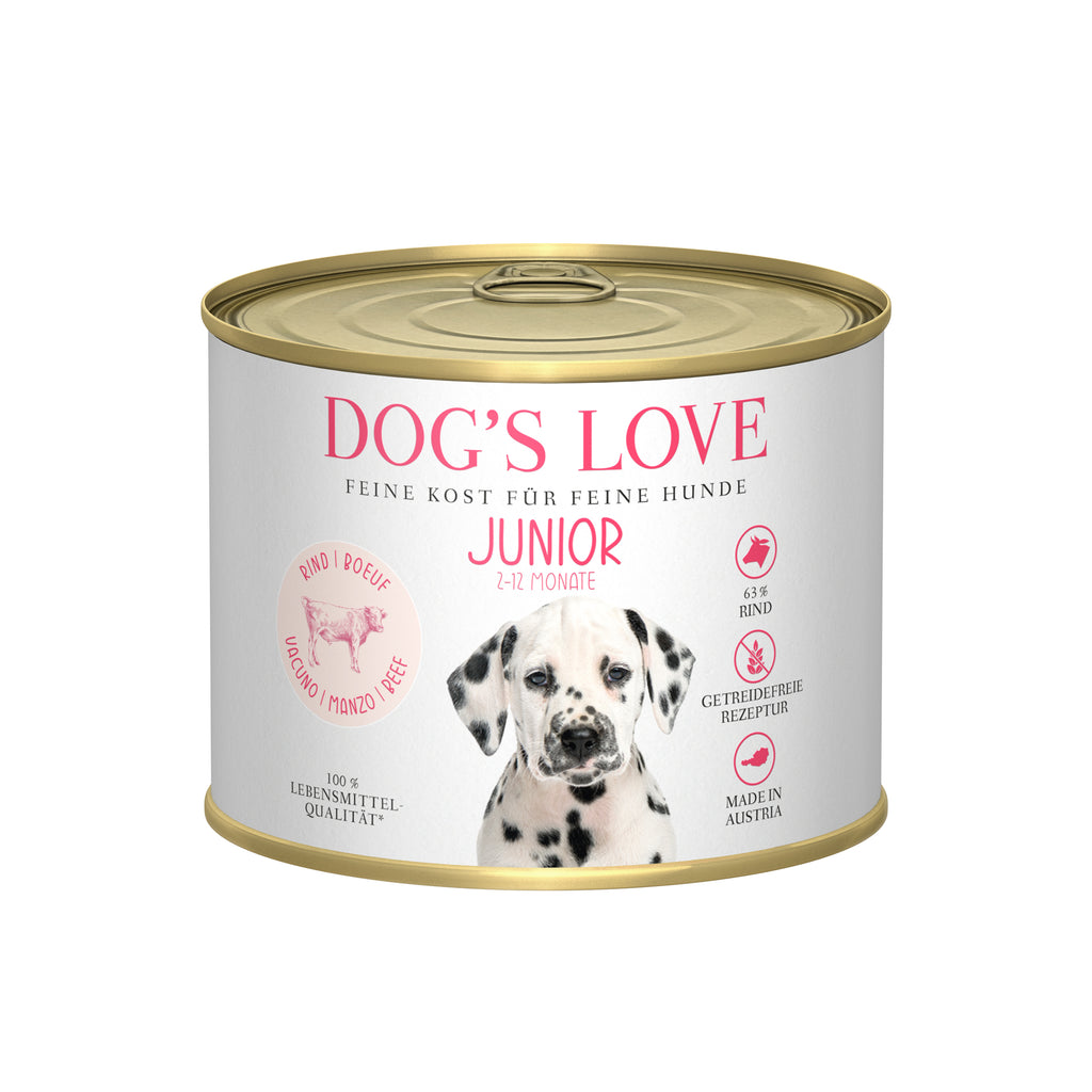 DOG'S LOVE Nassfutter Junior Rind