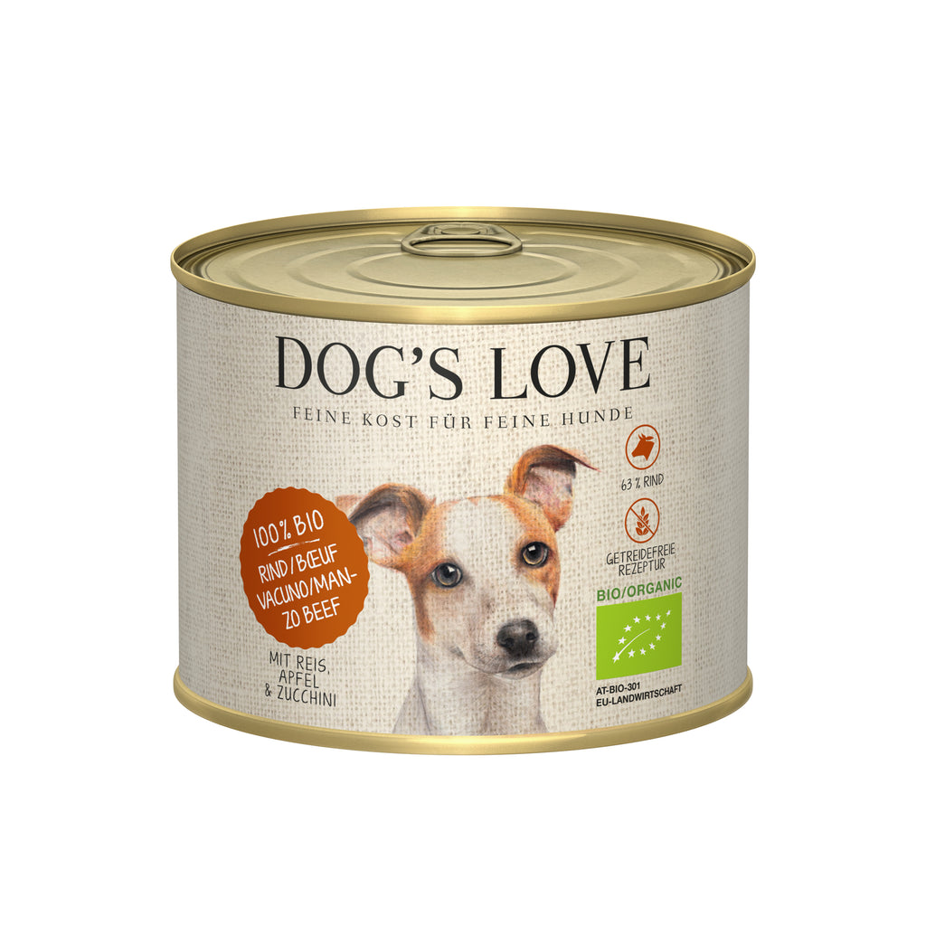 DOG'S LOVE Nassfutter BIO Rind