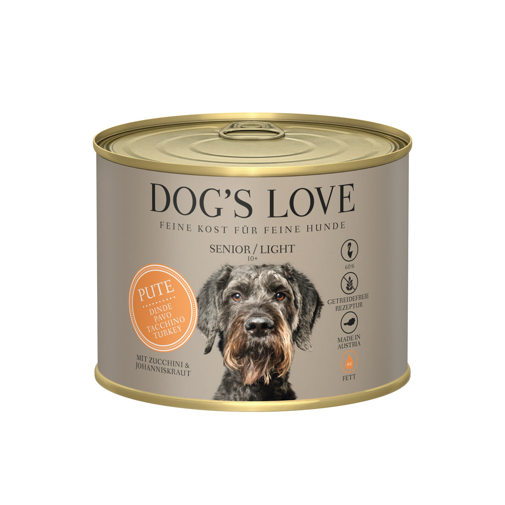 DOG'S LOVE Nassfutter Senior Pute Light