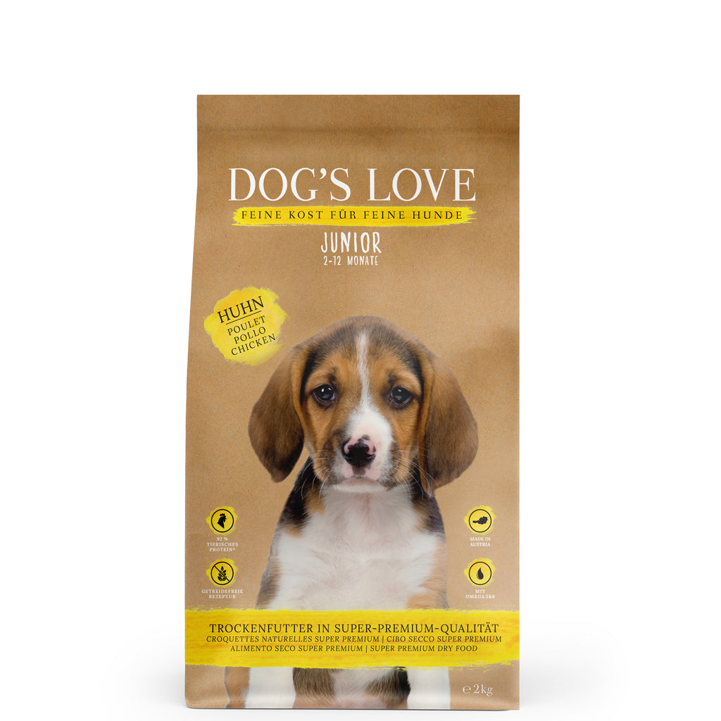 DOG'S LOVE Trockenfutter Junior Huhn