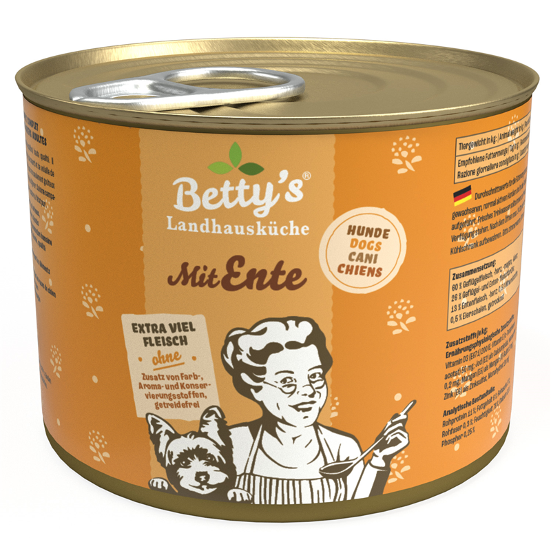 Betty's Landhausküche Dog mit Ente