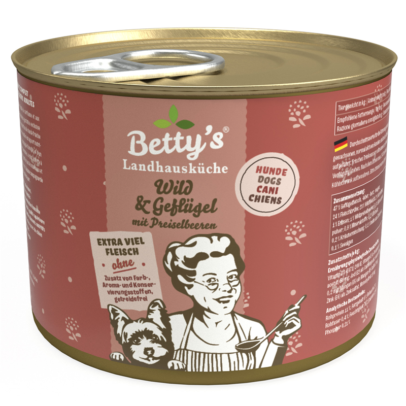 Betty's Landhausküche Dog Wild & Geflügel