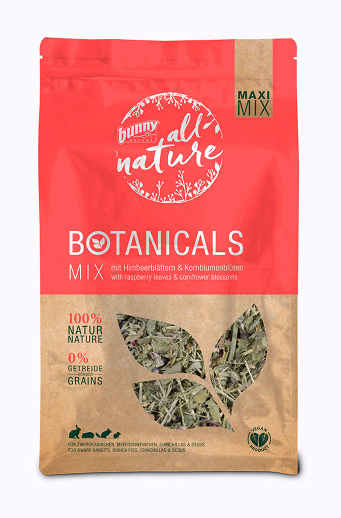 Bunny Botanicals Maxi Mix mit Himbeerblättern & Kornblumenblüten 400g