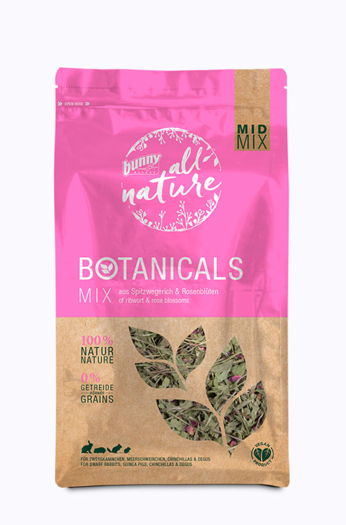 Bunny Botanicals Mid Mix aus Spitzwegerich & Rosenblüten 120g