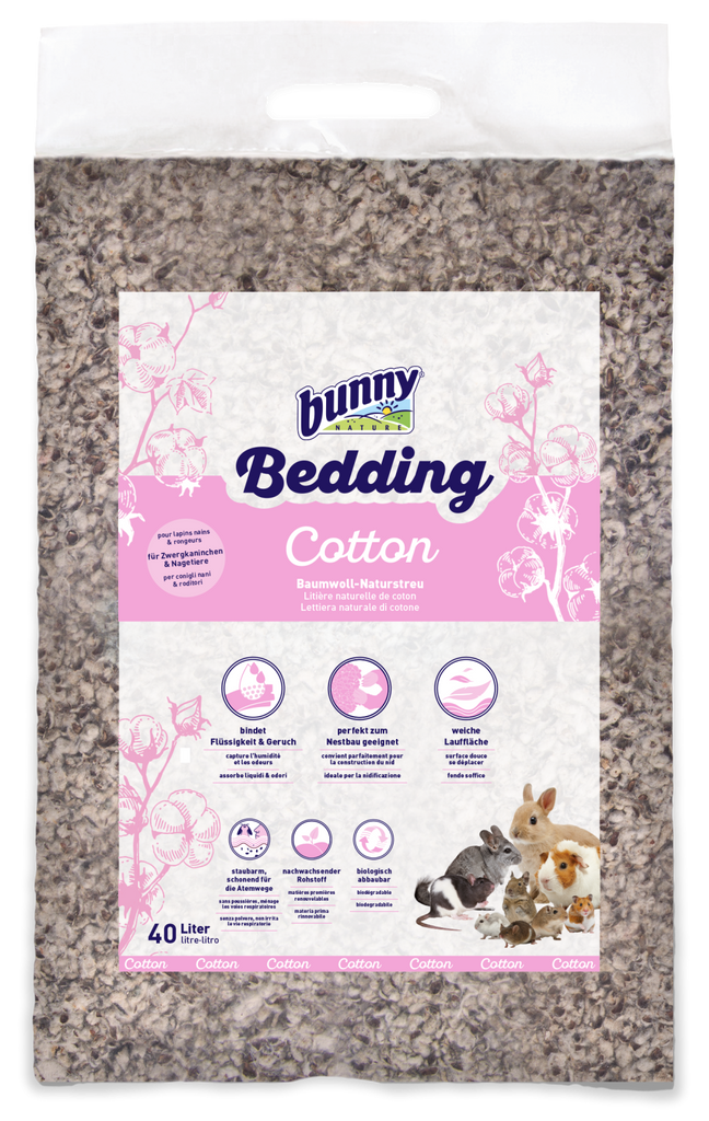 Bunny Bedding Cotton, 40 l