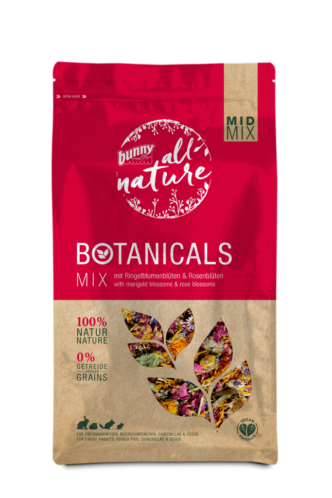 Bunny Botanicals Mid Mix mit Ringelblumenblüten & Rosenblüten 130g