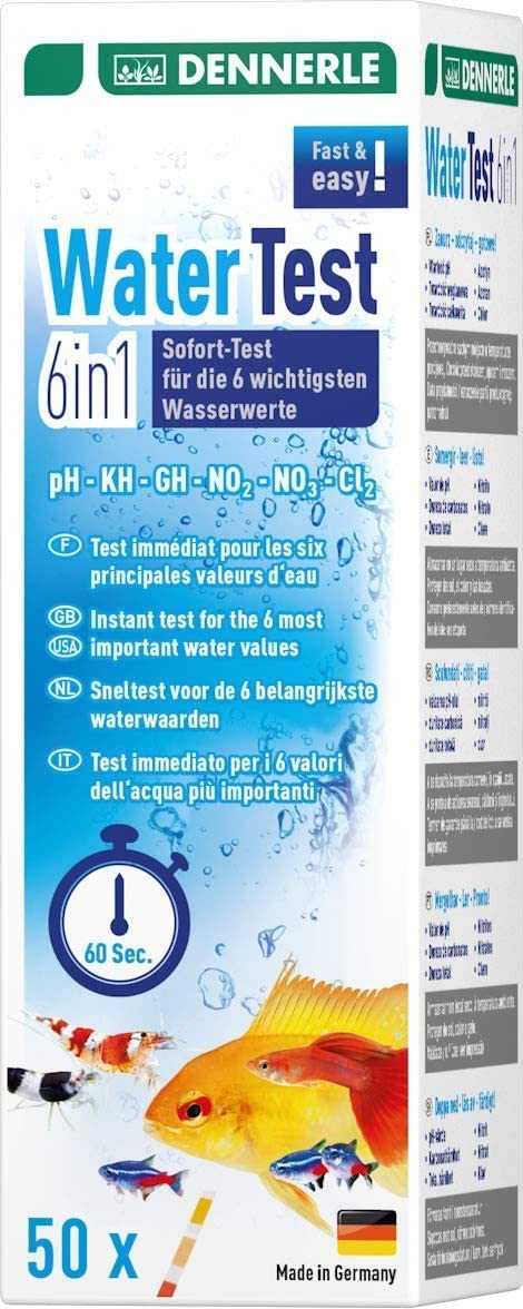 DENNERLE Aquarium-Wassertest Dennerle Water Test 6in1 - schneller und zuverlässiger Wassertest